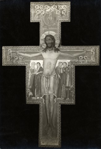 Carloforti, Gabriele — Assisi, Monastero di S. Chiara. Crocifisso (sec. XIII) — insieme, prima del restauro del 1940-1941